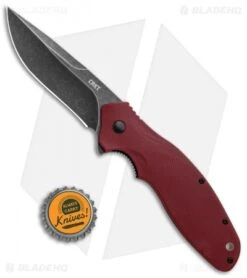 CRKT Shenanigan Spring Assisted Knife Maroon GRN (3.4" Black SW) K800RKP 9 CRKT Shenanigan Spring Assisted Knife Maroon GRN (3.4" Black SW) K800RKP -Knife Discount Store CRKT Shenanigan LL Maroon Black SW K800RKP BHQ 124733 jr bottlecap