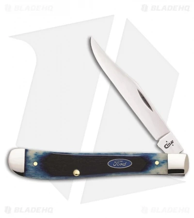 Case Cutlery Ford Motor Company Slimline Trapper Traditional Knife 4.125" 14322 3 Case Cutlery Ford Motor Company Slimline Trapper Traditional Knife 4.125" 14322