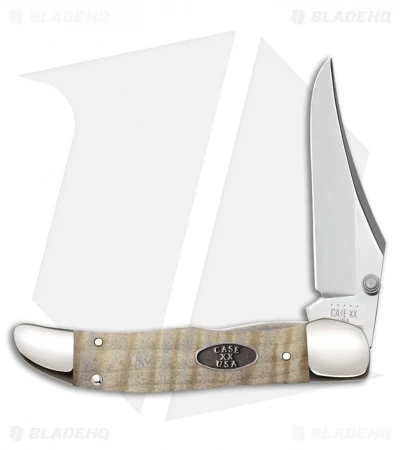Case Kickstart Hunter Assisted Knife Natural Curly Maple (71265AC SS) 25946 3 Case Kickstart Hunter Assisted Knife Natural Curly Maple (71265AC SS) 25946