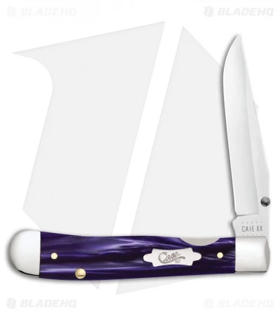 Case Kickstart TrapperLock Assisted Knife Wicked Purple Kirinite (10154AC SS) 3 Case Kickstart TrapperLock Assisted Knife Wicked Purple Kirinite (10154AC SS)