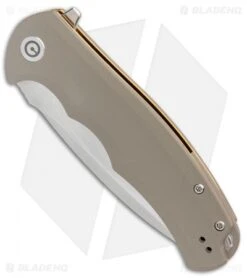 CIVIVI Praxis Flipper Liner Lock Knife Tan G-10 (3.75" Satin) C803B 8 CIVIVI Praxis Flipper Liner Lock Knife Tan G-10 (3.75" Satin) C803B -Knife Discount Store Civivi Praxis Tan G10 Satin BHQ 87971 er spine