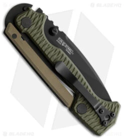 Cold Steel Demko AD-15 Scorpion Lock Knife OD Green G-10 (3.5" Black) -Knife Discount Store Cold Steel Demko AD 15 Scorpion OD Green G 10 Black BHQ 173546 jr side