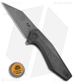 Damned Designs Fenrir Liner Lock Knife SW Titanium (3.3" SW 14C28N) -Knife Discount Store Damned Designs Fenrir LL SW Ti BHQ 147415 td size