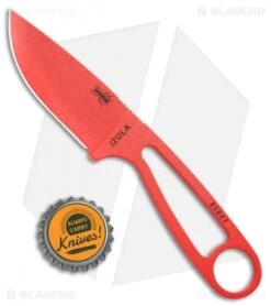 ESEE Izula Knife Fire Ant Red Survival Neck Knife -Knife Discount Store ESEE Izula Fire Ant Red Survival Neck Knfe IZULA R BHQ 10285 jr bottlecap