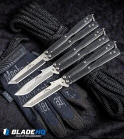 Emerson CQC-7 Flipper Balisong Butterfly Knife Black G-10 (3.8" Stonewash) 11 Emerson CQC-7 Flipper Balisong Butterfly Knife Black G-10 (3.8" Stonewash) -Knife Discount Store Emerson Commander Tactical Balisong Butterfly Knife Black G 10 BHQ80618 kp tactical web