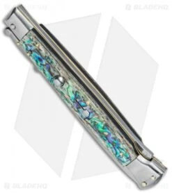 Frank B 11" Italian Stiletto Swinguard Abalone (5" Satin Dagger) -Knife Discount Store Frank B 11in Stiletto Swinguard Abalone Dagger BP 10606 jr spine