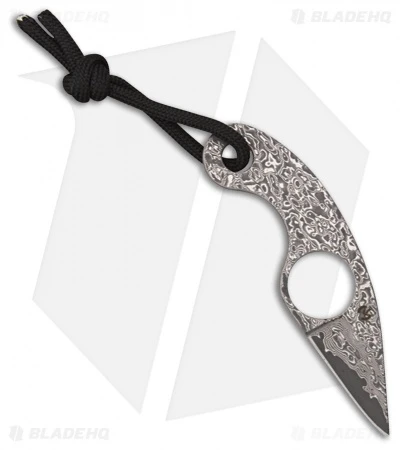 Fred Perrin La Mini Griffe Fixed Blade Knife Damascus (1.375" Damascus) 3 Fred Perrin La Mini Griffe Fixed Blade Knife Damascus (1.375" Damascus)