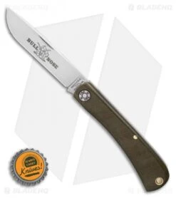 GEC #71 Farm & Field Bull Nose Slip Joint Knife Green Micarta (3" Satin) 715121 -Knife Discount Store GEC 71 Farm Field Bull Nose Slip Joint Green Linen Micarta3.1 Satin 715121 BHQ 126201 LS Bottlecap