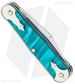 GEC # 06 Northfield UN-X-LD Templar Pocket Knife 2.75" Caribbean Acrylic -Knife Discount Store GEC Northfield UN X LD Templar Caribbean Acrylic 061119 BHQ 95297 jr side