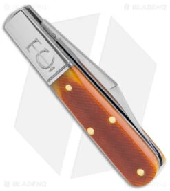 GEC #14 Tidioute Barlow Knife Goldenrod Sawcut Bone (2.35" Satin) 141122 -Knife Discount Store GEC Tidioute 14 Barlow Goldenrod Sawcut Bone Satin BHQ 145160 jr side