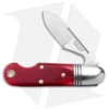 GEC Tidioute Cutlery #25 Beerlow Pocket Knife Red Sawcut Bone (2.1" Satin)