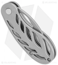 Grainger Mckoy's Hand-Cut Knife Automatic Titanium (3.5" Bead Blast) -Knife Discount Store Grainger Mckoys Auto Hand Cut Knife Ti BHQ 134851 jr side