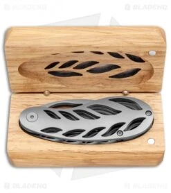 Grainger Mckoy's Hand-Cut Knife Detent Slip Joint Titanium (3.5" Bead Blast) 12 Grainger Mckoy's Hand-Cut Knife Detent Slip Joint Titanium (3.5" Bead Blast) -Knife Discount Store Grainger Mckoys Hand Cut Knife BHQ 134798 jr box open