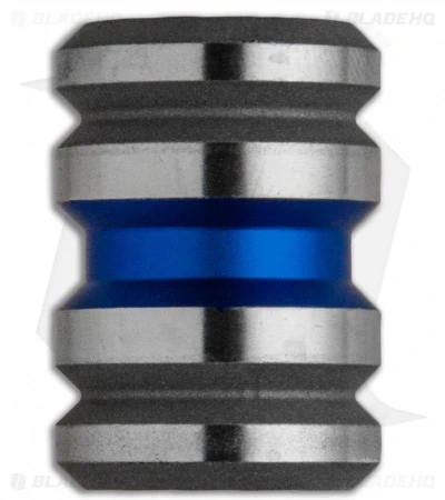 Grumpy's EDC Titanium Tank Bead - Thin Blue Line 3 Grumpy's EDC Titanium Tank Bead - Thin Blue Line