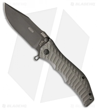 HTM Darrel Ralph Large Gun Hammer Bowie Spring Assisted Knife Gray (3.8" Black) 3 HTM Darrel Ralph Large Gun Hammer Bowie Spring Assisted Knife Gray (3.8" Black)