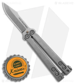 Heed Industries CFX Balisong Butterfly Knife Titanium (1.9" SW) -Knife Discount Store Heed industries CFX Balisong Butterfly Knife TI 1in SW BHQ 147139 td size