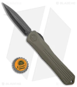 Heretic Knives Manticore-X D/E OTF Bomb Green (3.75" Battleworn Black) -Knife Discount Store Heretic Knives Manticore X DE OTF BW Black Bomb Green Blade Show 2022 BHQ 146731 jr bottlecap