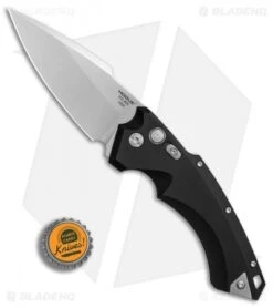 Hogue Knives EX-A05 Spear Point Automatic Knife Black (4" Stonewash) 34510 -Knife Discount Store Hogue Auto Black Spear Point plain BHQ 80665 er bottlecap