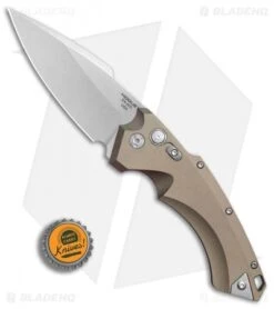 Hogue Knives EX-A05 Spear Point Automatic Knife FDE (4" Stonewash) 34514 -Knife Discount Store Hogue Auto FDE Spear Point plain BHQ 80667 er bottlecap