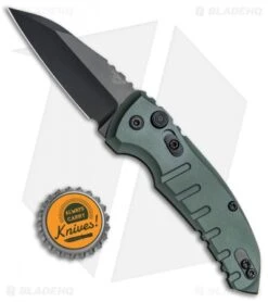 Hogue Knives A01 Microswitch Wharncliffe Automatic Knife OD Green (2.6" Black) 9 Hogue Knives A01 Microswitch Wharncliffe Automatic Knife OD Green (2.6" Black) -Knife Discount Store Hogue Knives A01 Microswitch Wharncliffe Auto OD Green Black 24101 EXLKRL BHQ 79351 jr bottlecap