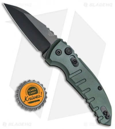Hogue Knives A01 Microswitch Wharncliffe Automatic Knife OD Green (2.6" Black) 6 Hogue Knives A01 Microswitch Wharncliffe Automatic Knife OD Green (2.6" Black) - Image 4