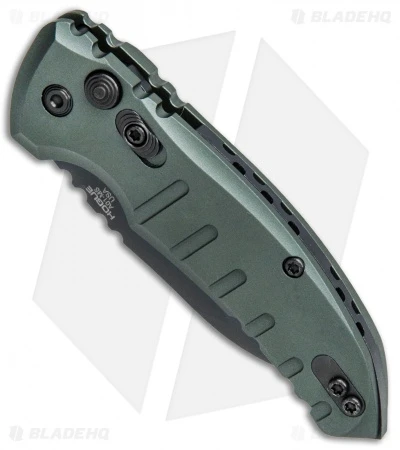 Hogue Knives A01 Microswitch Wharncliffe Automatic Knife OD Green (2.6" Black) 4 Hogue Knives A01 Microswitch Wharncliffe Automatic Knife OD Green (2.6" Black) - Image 2