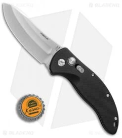 Hogue Knives EX-A04 Upswept Automatic Knife Matte Black (3.5" Tumbled) -Knife Discount Store Hogue Knives EX A04 Upswept matte black tumbled BHQ 72287 er bottlecap