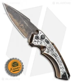 Hogue Knives/Outlaw Ordnance/Manspot X5 Automatic Knife (4" Bronze) Exclusive -Knife Discount Store Hogue Knives X5 Spear Point Automatic Knife 3.25in Bronze Manspot Exclusive 34591 EXLBHQ BHQ 107276 LS Bottlecap