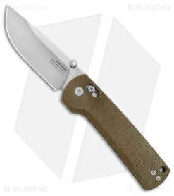 James Brand The Kline Ambi-Slider Knife OD Green Micarta (3.4" SW MagnaCut)