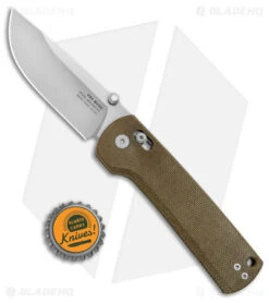 James Brand The Kline Ambi-Slider Knife OD Green Micarta (3.4" SW MagnaCut) -Knife Discount Store James Brand The Kline Ambi Slider OD Green Micarta SW MagnaCut BHQ 143915 jr bottlecap
