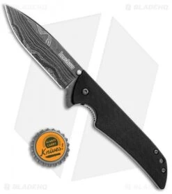 Kershaw Damascus Skyline Liner Lock Knife (3.125") 1760DAM -Knife Discount Store Kershaw Damascus Skyline LL 1760DAM BHQ 3378 jr bottlecap