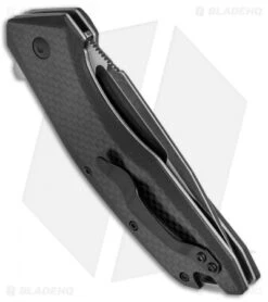 Kershaw Flourish Assisted Opening Knife Carbon Fiber/G-10 (3.5" BlackWash) 3935 8 Kershaw Flourish Assisted Opening Knife Carbon Fiber/G-10 (3.5" BlackWash) 3935 -Knife Discount Store Kershaw Flourish CF G 10 Black Wash 3935 BHQ 52176 jr side