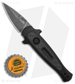 Kershaw Launch 12 CA Legal Mini Stiletto Automatic Knife Black/CF (1.9"Black SW) 9 Kershaw Launch 12 CA Legal Mini Stiletto Automatic Knife Black/CF (1.9"Black SW) -Knife Discount Store Kershaw Launch 12 CA Legal mini Stiletto Automatic Knife Black CF 1in Black SW BHQ 145122 td size