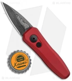 Kershaw Launch 4 CA Legal Automatic Knife Red (1.9" Damascus) 14 Kershaw Launch 4 CA Legal Automatic Knife Red (1.9" Damascus) -Knife Discount Store Kershaw Launch 4 CA Legal Auto Red Damascus 7500RDDAM BHQ 91649 jr bottlecap