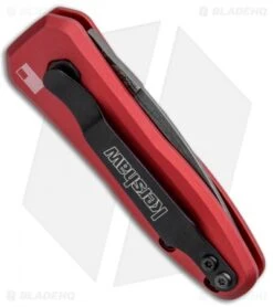 Kershaw Launch 4 CA Legal Automatic Knife Red (1.9" Damascus) 13 Kershaw Launch 4 CA Legal Automatic Knife Red (1.9" Damascus) -Knife Discount Store Kershaw Launch 4 CA Legal Auto Red Damascus 7500RDDAM BHQ 91649 jr side