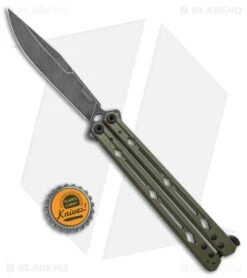 Kershaw Lucha Balisong Butterfly Knife OD Green (4.5" Blackwash) 5150ODBW 9 Kershaw Lucha Balisong Butterfly Knife OD Green (4.5" Blackwash) 5150ODBW -Knife Discount Store Kershaw Lucha Balisong Butterfly OD Green Blackwash 5150ODBW BHQ 117072 jr bottlecap