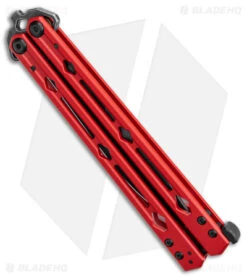 Kershaw Lucha Balisong Butterfly Knife Red (4.5" Blackwash) 5150RDBW -Knife Discount Store Kershaw Lucha Balisong Butterfly Red Blackwash 5150RDBW BHQ 117070 jr side