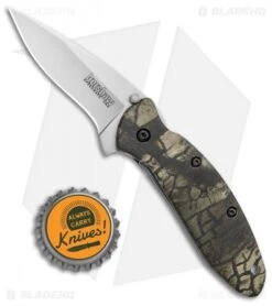 Kershaw Scallion Flipper Knife Tree Camo Aluminum (2.25" Satin) 1620C 9 Kershaw Scallion Flipper Knife Tree Camo Aluminum (2.25" Satin) 1620C -Knife Discount Store Kershaw Scallion Assisted Opening Tree Camo BB 1620C BHQ 0377 jr bottlecap
