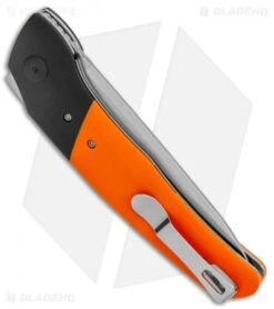 Kizer Arsenyan In-Yan Liner Lock Knife Orange G-10 (3.9" Satin) V4573N2 -Knife Discount Store Kizer Arsenyan In Yan LL Orange Black G 10 Satin BHQ 121135 jr side