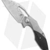 Kizer Isham Minitherium Flipper Knife Ti/Carbon Fiber (3" Vinland Damasteel)