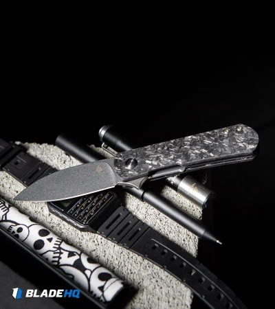 Kizer Laconico Yorkie Liner Lock Knife Shred CF (2.5" Stonewash) Exclusive 7 Kizer Laconico Yorkie Liner Lock Knife Shred CF (2.5" Stonewash) Exclusive - Image 5