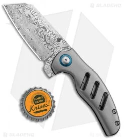 Kizer Mini Sheepdog C01C Frame Lock Knife Titanium (2.6" Vinland Damasteel) -Knife Discount Store Kizer Mini Sheepdog Ti C01C Vinland Damasteel Ki3488D1 BHQ 85510 jr bottlecap