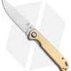 Kizer Vanguard Brass Begleiter Liner Lock Knife (3.5" Stonewash) -Knife Discount Store Kizer Vanguard Brass Begleiter Liner Lock Knife 3.5 Stonewash BHQ 113210 LS