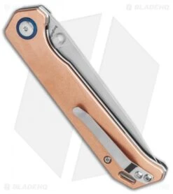 Kizer Vanguard Copper Begleiter Liner Lock Knife (3.5" Stonewash) -Knife Discount Store Kizer Vanguard Copper Begleiter Liner Lock Knife 3.5 Stonewash BHQ 113208 LS Side