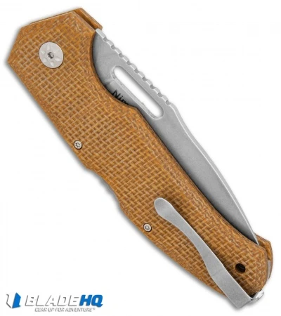 Maserin Nimrod Lockback Knife Desert Canvas Micarta (3.5" Stonewash) 480MD 4 Maserin Nimrod Lockback Knife Desert Canvas Micarta (3.5" Stonewash) 480MD - Image 2