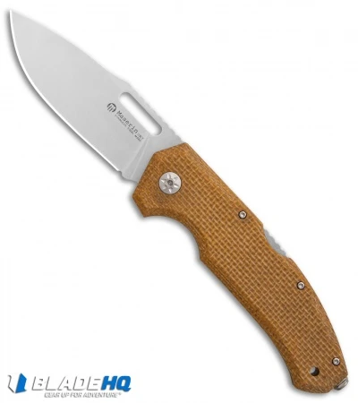 Maserin Nimrod Lockback Knife Desert Canvas Micarta (3.5" Stonewash) 480MD 3 Maserin Nimrod Lockback Knife Desert Canvas Micarta (3.5" Stonewash) 480MD
