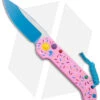 Microtech Exclusive Dessert Warrior LUDT Automatic Knife (3.4" Blue)