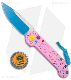Microtech Exclusive Dessert Warrior LUDT Automatic Knife (3.4" Blue) -Knife Discount Store Microtech Exclusive LUDT Dessert Warrior Blue BHQ 176596 jr bottlecap