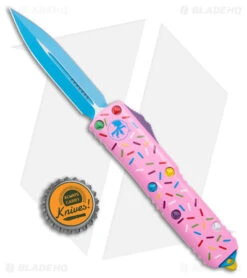 Microtech Exclusive Dessert Warrior UTX-85 D/E OTF Automatic Knife -Knife Discount Store Microtech Exclusive UTX 85 Dessert Warrior Blue BHQ 174709 jr bottlecap