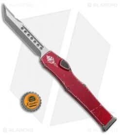 Microtech Halo VI Hellhound OTF Knife Red Distressed (4.4" Apocalyptic) -Knife Discount Store Microtech Halo VI Hellhound OTF Red Distressed Apocalyptic 519 10DRD BHQ 93007 jr bottlecap